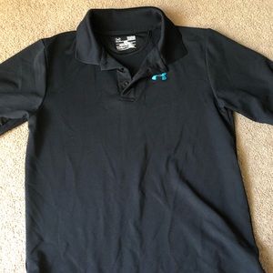 Black Underarmor golf polo shirt